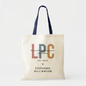 Aangepaste LPC Licensed Professional Counselor Tote Bag (Voorkant)