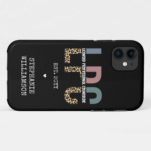 Aangepaste LPC-licentie voor professionele consult Case-Mate iPhone Case (Achterkant (horizontaal))