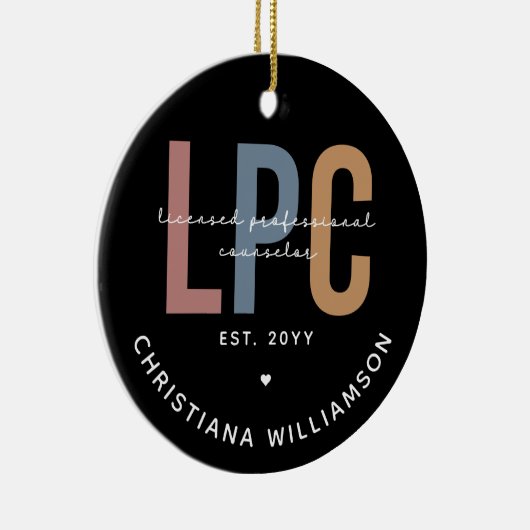 Aangepaste LPC-licentie voor professionele consult Keramisch Ornament (Rechts)