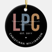 Aangepaste LPC-licentie voor professionele consult Keramisch Ornament (Voorkant)