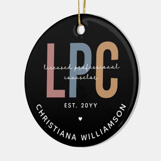 Aangepaste LPC-licentie voor professionele consult Keramisch Ornament (Links)