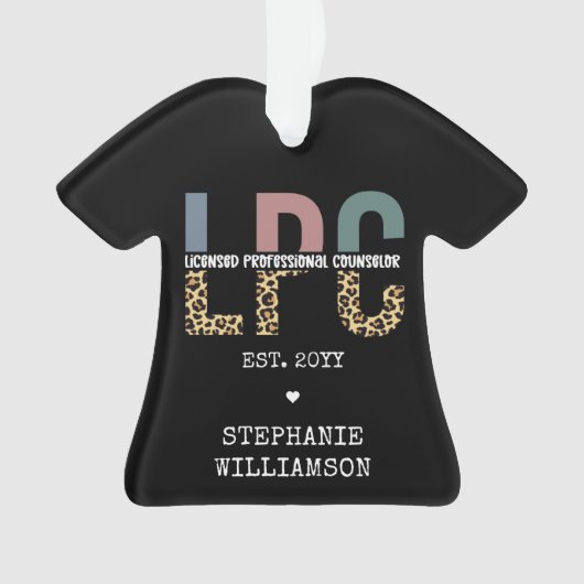 Aangepaste LPC-licentie voor professionele consult Ornament (voorkant)