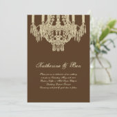 Aangepaste luchters weddenschappen kaart (Staand voorkant)