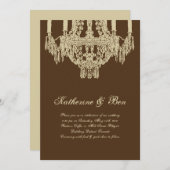 Aangepaste luchters weddenschappen kaart (Voorkant / Achterkant)