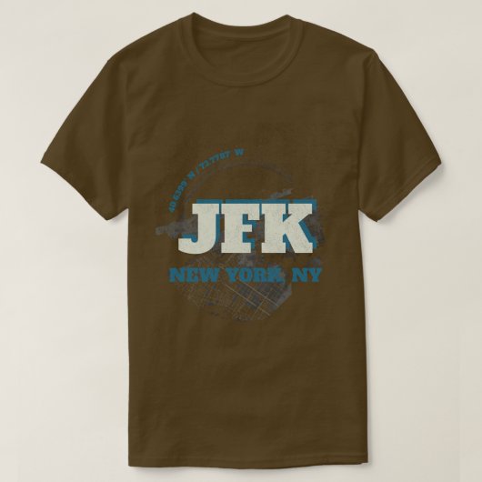 Aangepaste luchthavencode Stad & Staat Minimalisti T-shirt (Design voorkant)