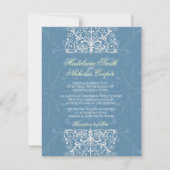 Aangepaste luchtmacht blauwe isabelline bruiloft kaart (Voorkant)