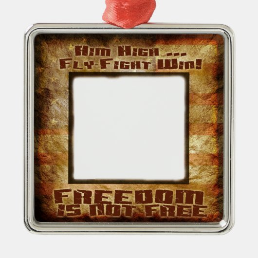 Aangepaste luchtmacht metalen ornament (Voorkant)