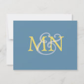 Aangepaste luchtmacht moderne bruiloft RSVP (Achterkant)