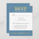 Aangepaste luchtmacht moderne bruiloft RSVP (Voorkant / Achterkant)