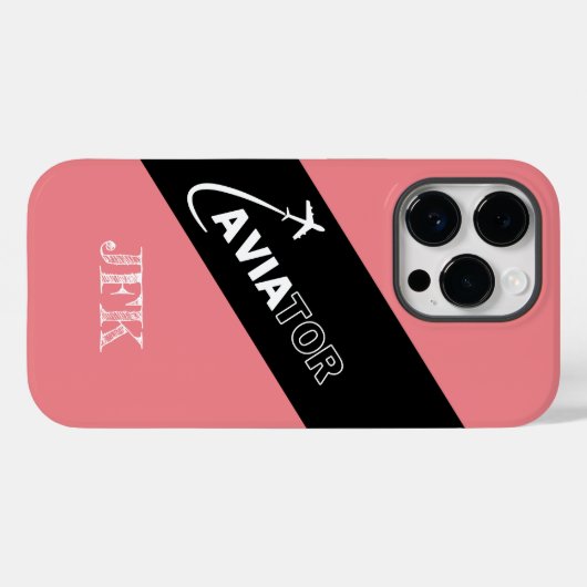 Aangepaste Luchtvaart, Vliegtuigen, Modern, Piloot Case-Mate iPhone Case (Achterkant (horizontaal))