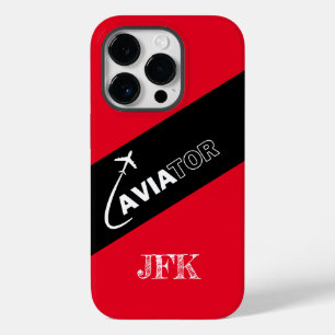 Aangepaste Luchtvaart, Vliegtuigen, Modern, Piloot Case-Mate iPhone 14 Pro Hoesje