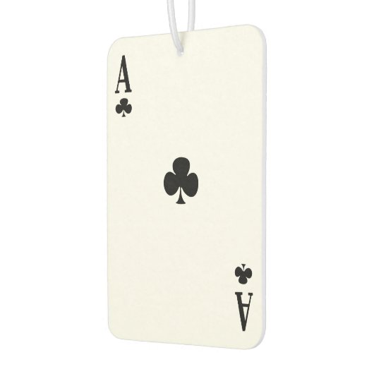 Aangepaste luchtverfrisser - Ace of Clubs (Links)