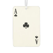 Aangepaste luchtverfrisser - Ace of Clubs (Achterkant)