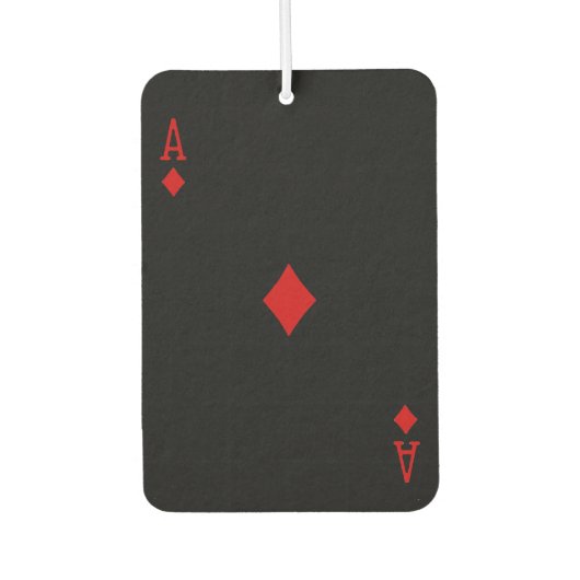 Aangepaste luchtverfrisser - Ace of Diamonds (Voorkant)