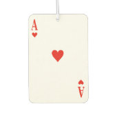 Aangepaste luchtverfrisser - Ace of Hearts (Voorkant)