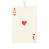 Aangepaste luchtverfrisser - Ace of Hearts (Achterkant)