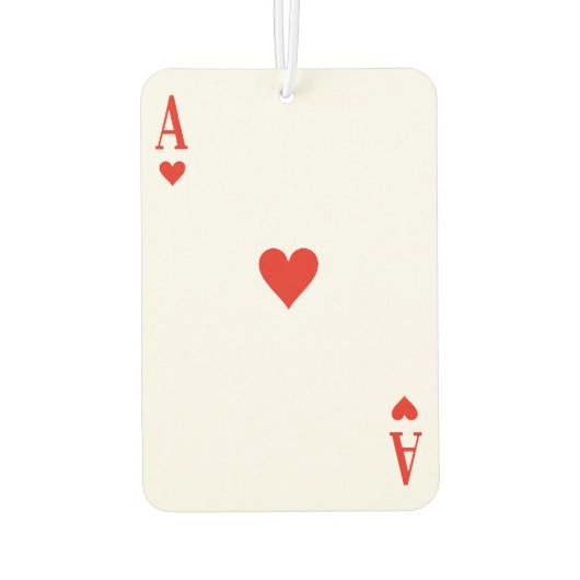 Aangepaste luchtverfrisser - Ace of Hearts (Achterkant)