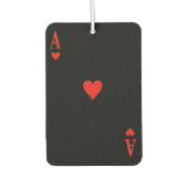 Aangepaste luchtverfrisser - Ace of Hearts (Voorkant)