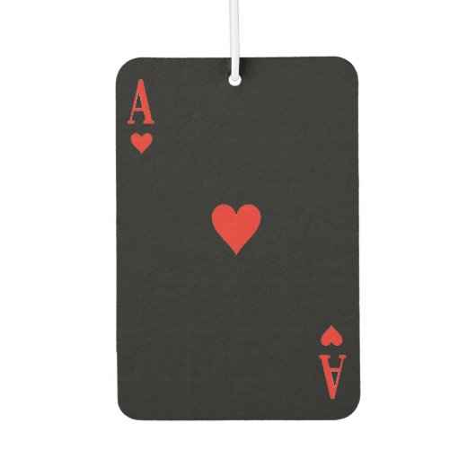 Aangepaste luchtverfrisser - Ace of Hearts (Voorkant)