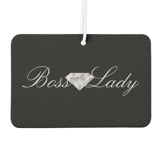Aangepaste luchtverfrisser - Diamond Boss Lady (Achterkant)