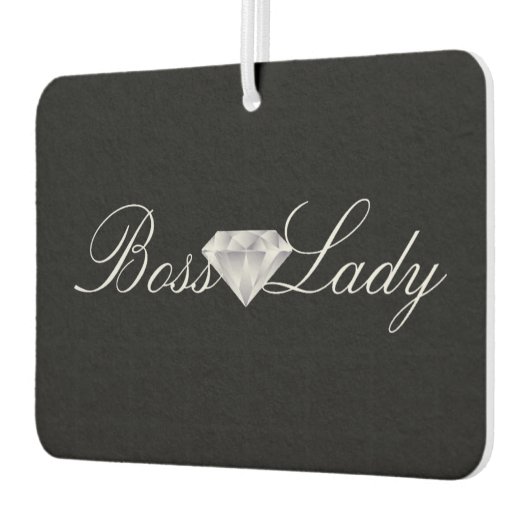 Aangepaste luchtverfrisser - Diamond Boss Lady (Links)