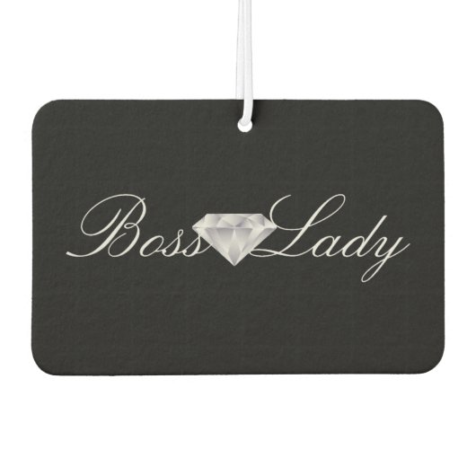 Aangepaste luchtverfrisser - Diamond Boss Lady (Voorkant)