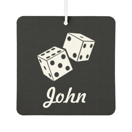 Aangepaste luchtverfrisser - dobbelnaam (Voorkant)