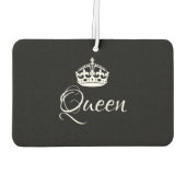 Aangepaste luchtverfrisser - Queen Crown Black (Achterkant)