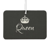 Aangepaste luchtverfrisser - Queen Crown Black (Voorkant)