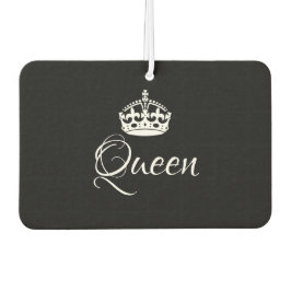 Aangepaste luchtverfrisser - Queen Crown Black