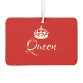 Aangepaste luchtverfrisser - Queen Crown Red Heart (Achterkant)
