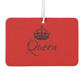 Aangepaste luchtverfrisser - Queen Crown Red Heart (Achterkant)