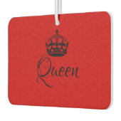 Aangepaste luchtverfrisser - Queen Crown Red Heart (Links)