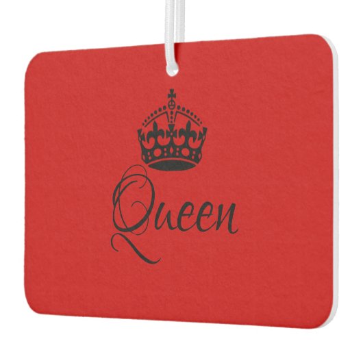 Aangepaste luchtverfrisser - Queen Crown Red Heart (Links)