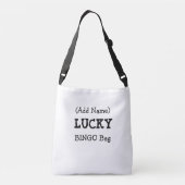 Aangepaste Lucky BINGO-tas met Paarse kaart Crossbody Tas (Achterkant)