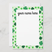 Aangepaste Lucky Clover-notiecards Bedankkaart (Voorkant)