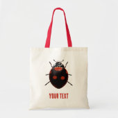 Aangepaste Lucky Ladybug Tote Bag (Voorkant)