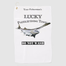 Aangepaste Lucky Paddlefish Vissen Towel