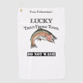 Aangepaste Lucky Trout Vist handdoek (Voorkant)