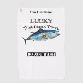 Aangepaste Lucky Tuna Vist handdoeken