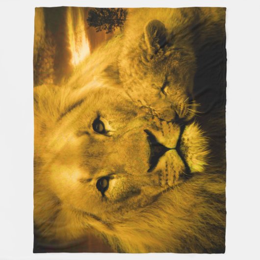 Aangepaste luier- en beugel voor lederen, groot fleece deken (Voorkant)