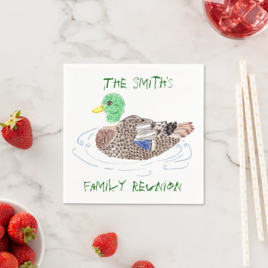 Aangepaste luiers voor eendenpapier servetten (Insitu)