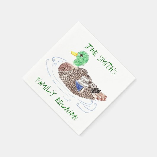 Aangepaste luiers voor eendenpapier servetten (Hoek)