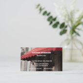 Aangepaste luifels en luifels Verkoop Installatie Visitekaartje (Staand voorkant)