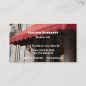 Aangepaste luifels en luifels Verkoop Installatie Visitekaartje (Voorkant)