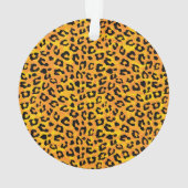Aangepaste luipaard afdrukken ornament (achterkant)