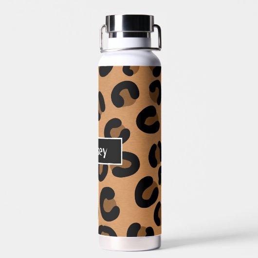 Aangepaste luipaard afdrukken waterfles (Achterkant)