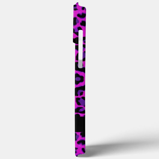 Aangepaste luipaard afdrukmagenta Case-Mate iPhone case (Achterkant / Links)