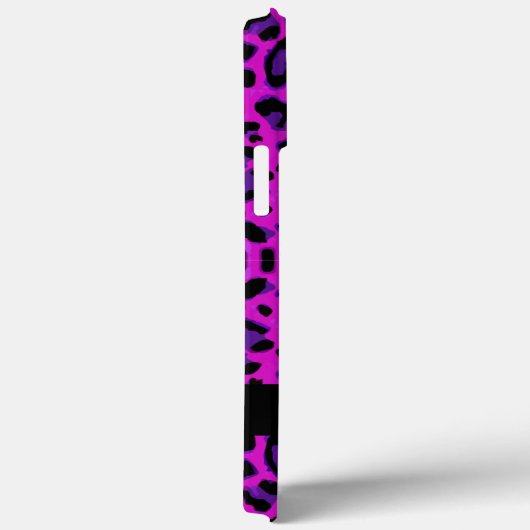 Aangepaste luipaard afdrukmagenta Case-Mate iPhone case (Achterkant / Rechts)