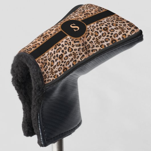 Aangepaste Luipaard Golfheadcover (3/4 voorkant)